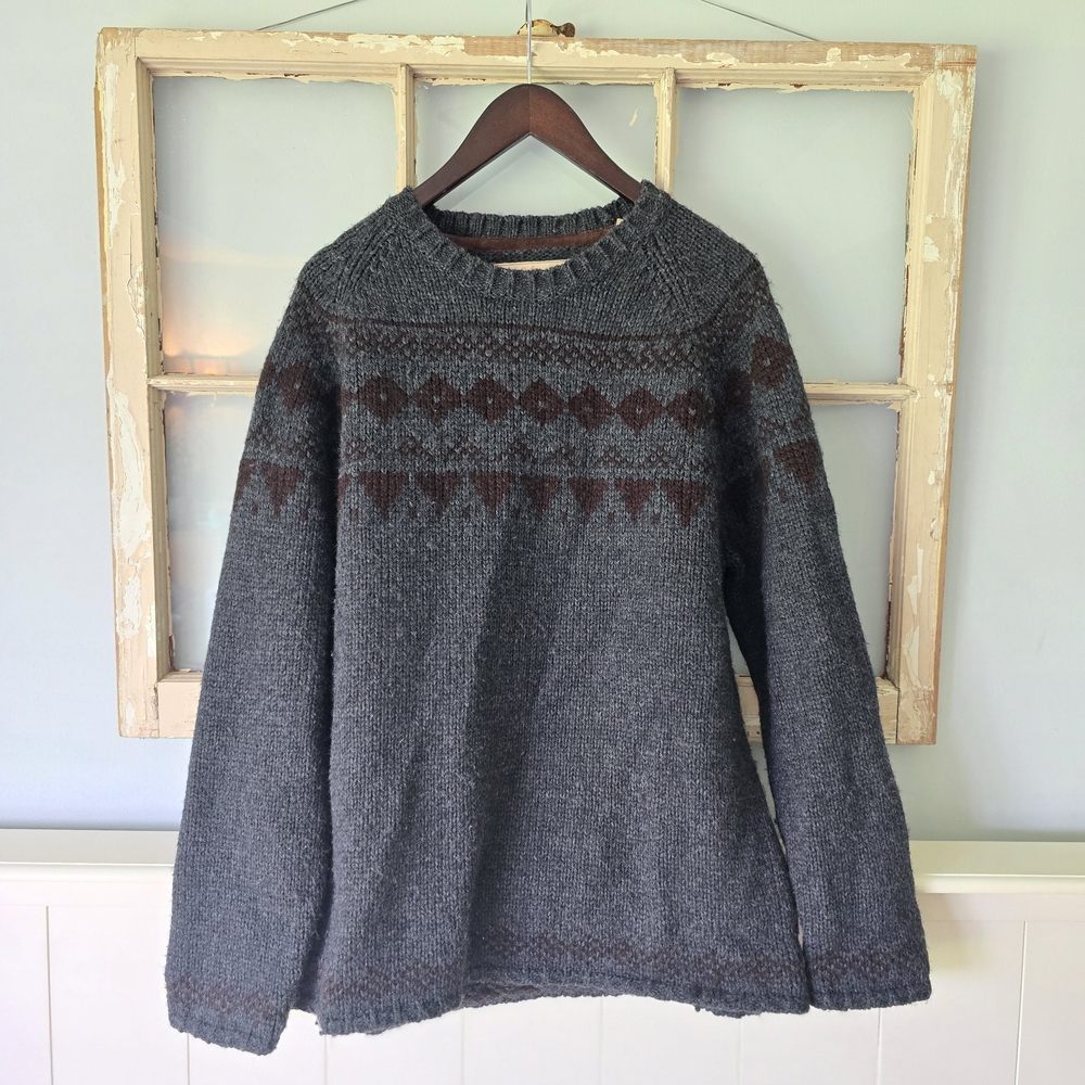 Tommy Bahama Gray and Brown Men's Sweater